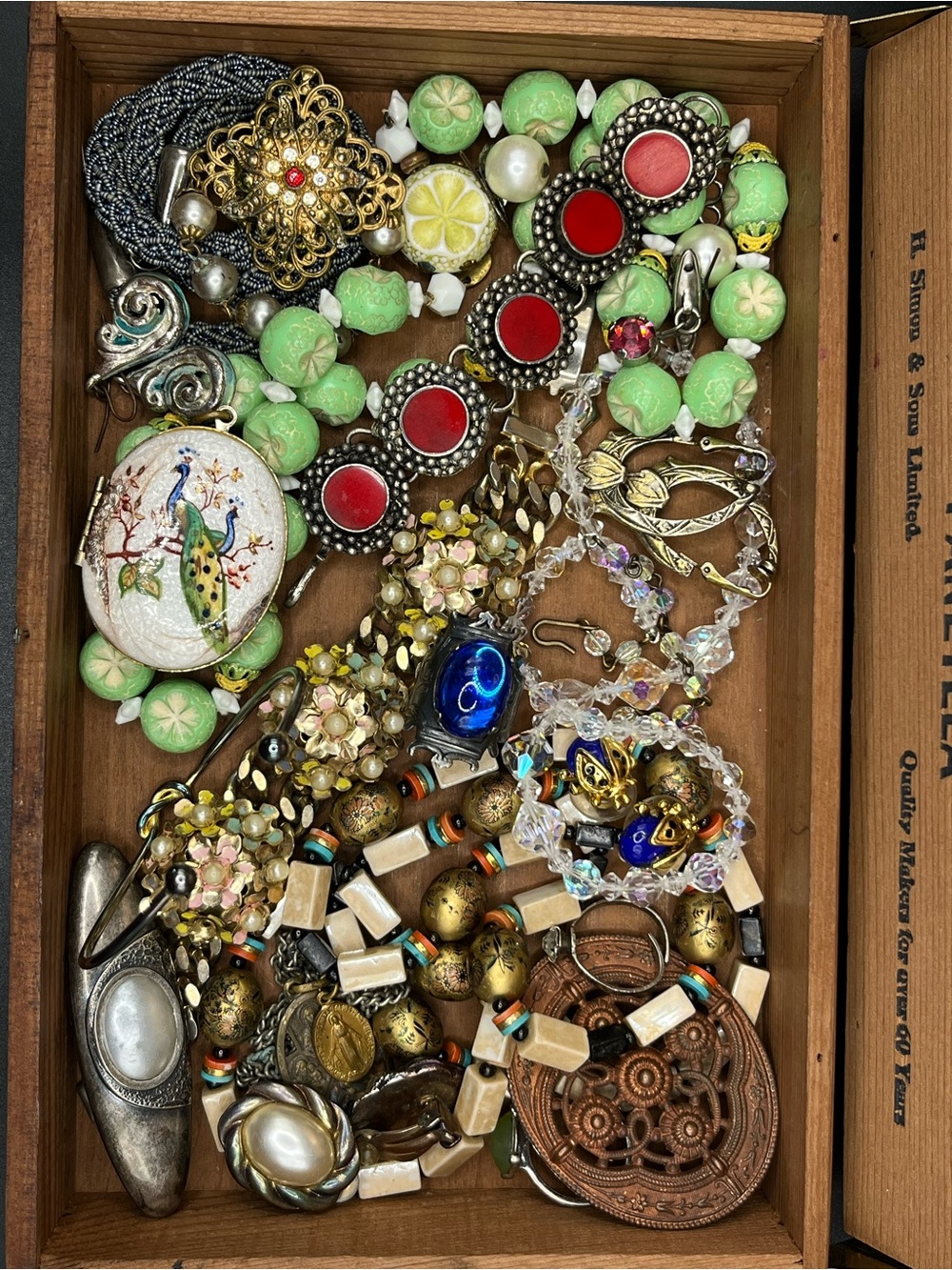Antique/Vintage Junk Drawer Jewelry Bundle Wear, Repair, Harvest, Repurpose